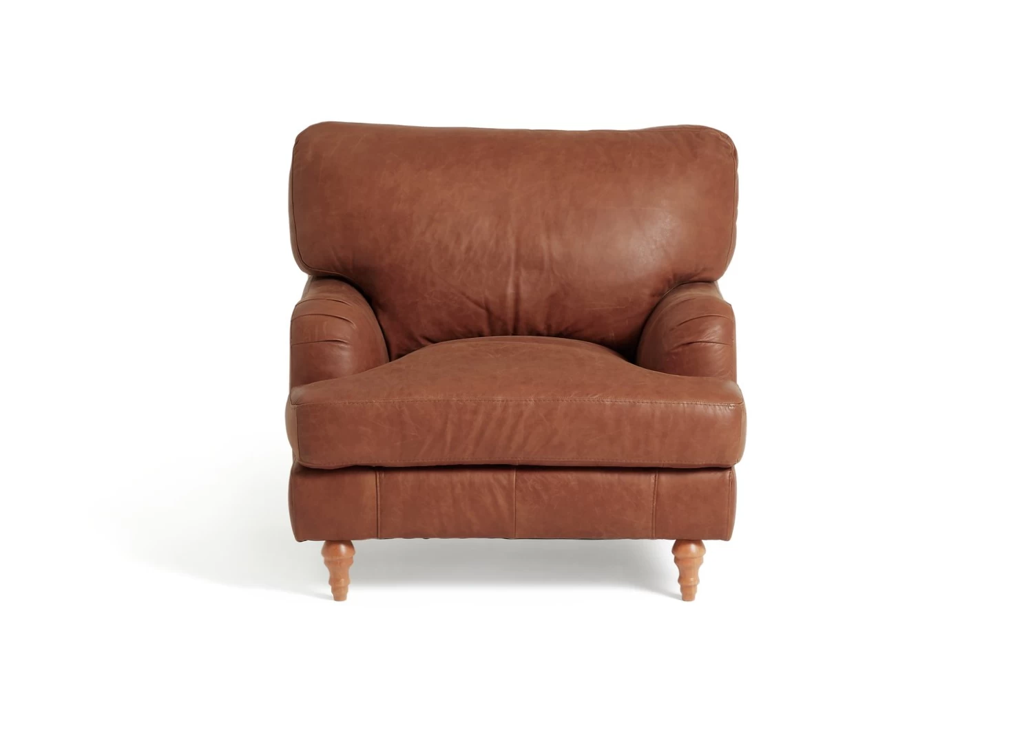 Habitat Livingston Leather Armchair - Tan 1 Habitat Livingston Leather Armchair - Tan