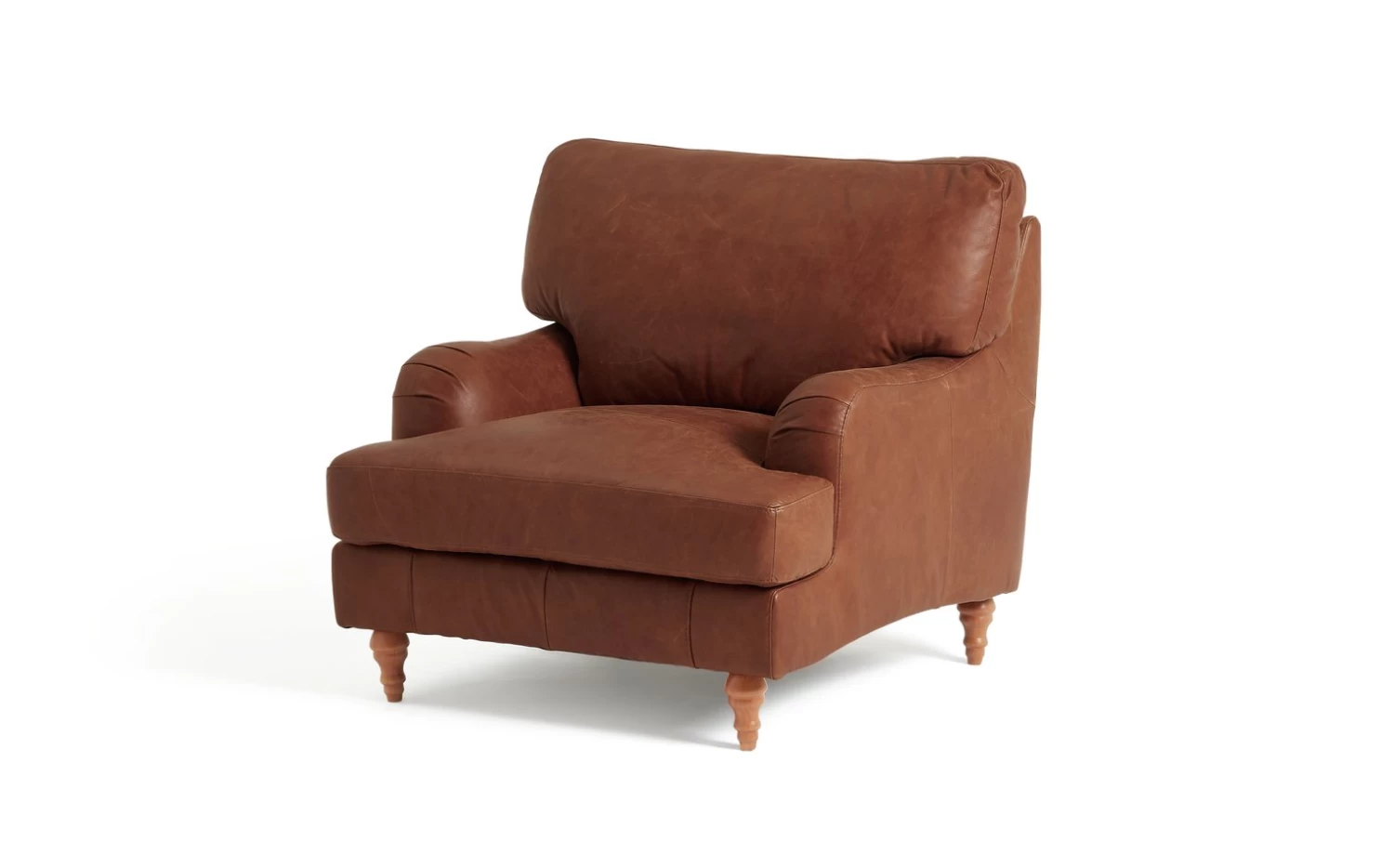 Habitat Livingston Leather Armchair - Tan 5 Habitat Livingston Leather Armchair - Tan - Image 5