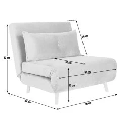 Habitat Roma Single Velvet Chairbed - Charcoal -Habitat Shop 5791417 R Z003A