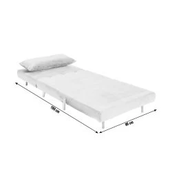 Habitat Roma Single Velvet Chairbed - Charcoal -Habitat Shop 5791417 R Z004A