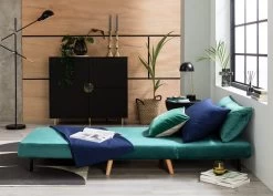 Habitat Roma Single Velvet Chairbed - Teal -Habitat Shop 5828108 R Z003C