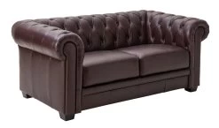 Habitat Chesterfield Leather 2 Seater Sofa - Chocolate 15 Habitat Chesterfield Leather 2 Seater Sofa - Chocolate -Habitat Shop 6086578 R Z004A