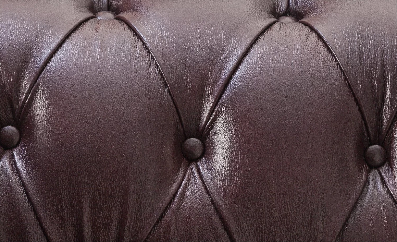 Habitat Chesterfield Leather 2 Seater Sofa - Chocolate 8 Habitat Chesterfield Leather 2 Seater Sofa - Chocolate - Image 8