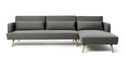 Habitat Andy Right Corner Fabric Clic Clac Sofa Bed - Grey -Habitat Shop 6132941 R Z002A