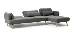Habitat Andy Right Corner Fabric Clic Clac Sofa Bed - Grey -Habitat Shop 6132941 R Z005A