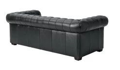 Habitat Chesterfield Leather 3 Seater Sofa - Black 14 Habitat Chesterfield Leather 3 Seater Sofa - Black -Habitat Shop 6227777 R Z003A