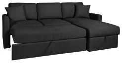 Habitat Reagan Right Corner Chaise Sofa Bed - Charcoal -Habitat Shop 7005307 R Z003A