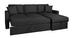 Habitat Reagan Right Corner Chaise Sofa Bed - Charcoal -Habitat Shop 7005307 R Z007A