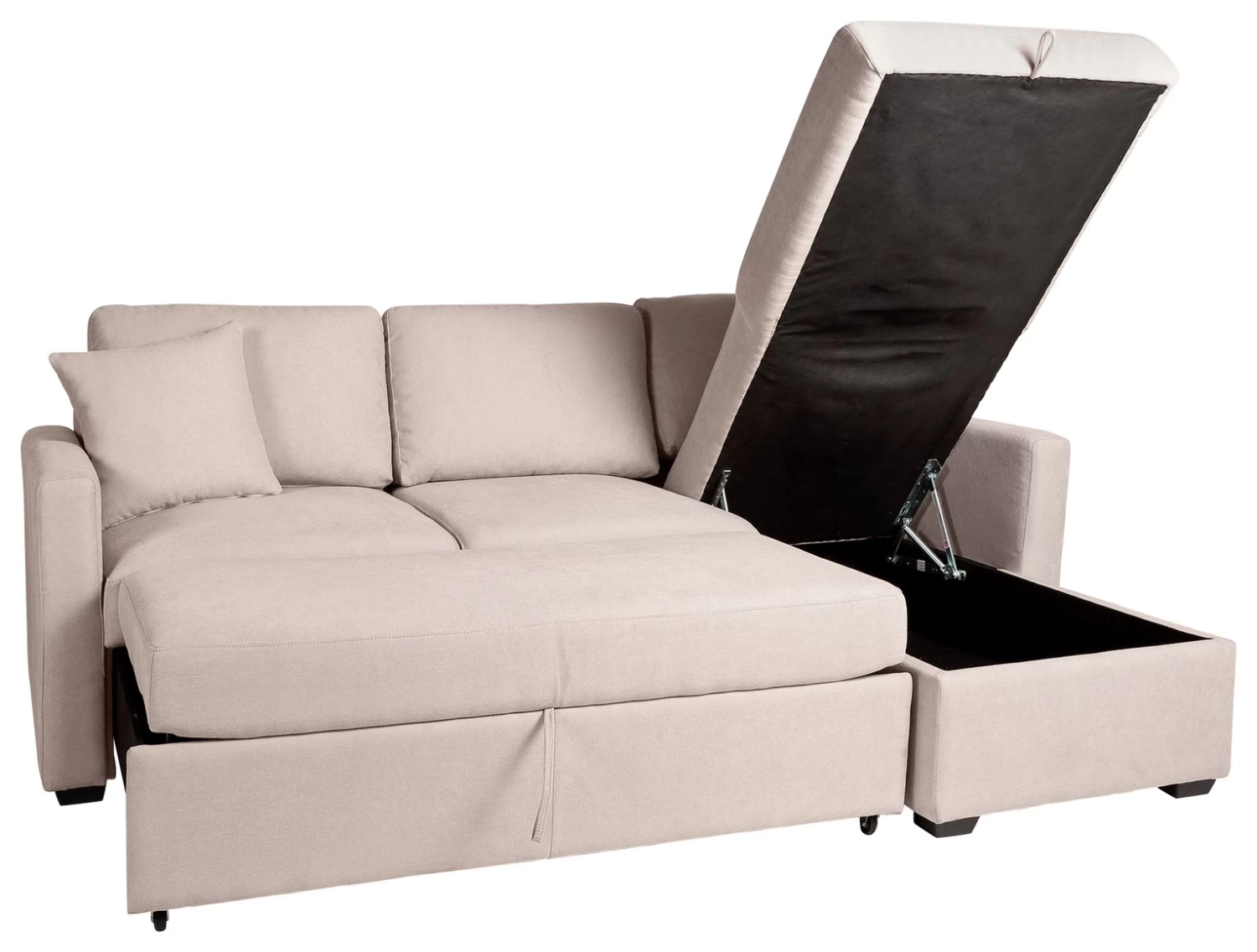Habitat Reagan Right Corner Chaise Sofa Bed - Natural 5 Habitat Reagan Right Corner Chaise Sofa Bed - Natural - Image 5