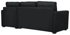 Habitat Reagan Corner Chaise Faux Leather Sofa Bed - Black -Habitat Shop 7067668 R Z005A