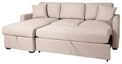 Habitat Reagan Left Corner Chaise Sofa Bed - Natural -Habitat Shop 7118847 R Z003A