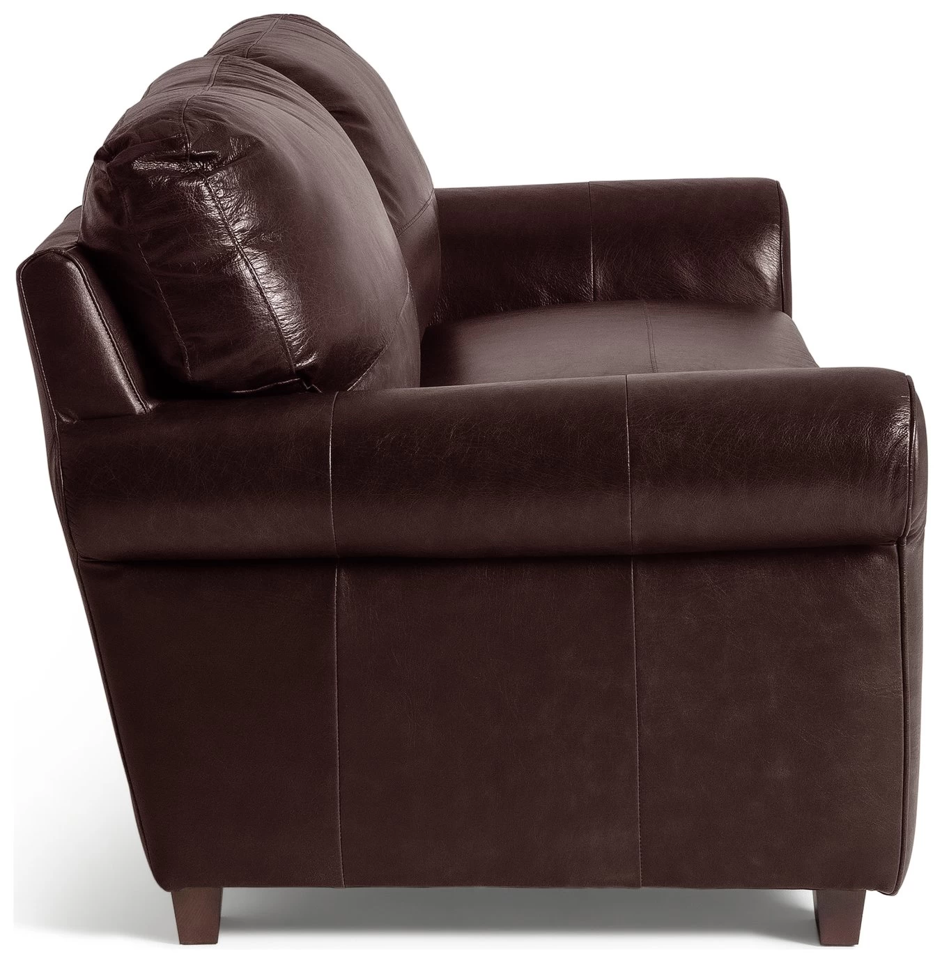 Habitat Salisbury Leather 4 Seater Sofa - Chocolate 7 Habitat Salisbury Leather 4 Seater Sofa - Chocolate - Image 7