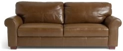 Habitat Salisbury Leather 4 Seater Sofa - Tan