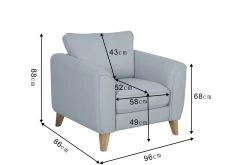 Habitat Cooper Fabric Armchair - Teal -Habitat Shop 7830974 R Z020A