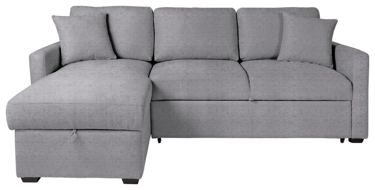 Habitat Reagan Left Corner Storage Sofa Bed - Grey 2 Habitat Reagan Left Corner Storage Sofa Bed - Grey - Image 2