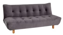 Habitat Kota 3 Seater Velvet Clic Clac Sofa Bed - Grey -Habitat Shop 7917282 R Z002A