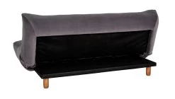 Habitat Kota 3 Seater Velvet Clic Clac Sofa Bed - Grey -Habitat Shop 7917282 R Z004A