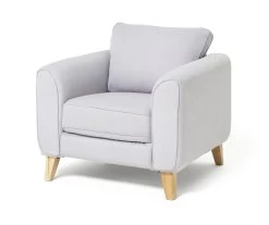 Habitat Cooper Fabric Armchair - Light Grey -Habitat Shop 7956377 R Z002A