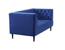 Habitat Blake Velvet 2 Seater Sofa - Navy Blue -Habitat Shop 8133467 R Z004A