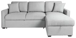 Habitat Reagan Right Corner Sofa Bed - Grey