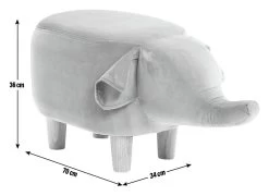 Habitat Elton The Elephant Kids Stool -Habitat Shop 8253598 R Z003A