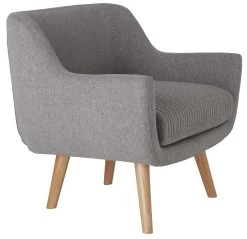 Habitat Nellie Fabric Accent Chair - Grey -Habitat Shop 8346278 R Z004A