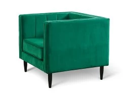 Habitat Vanessa Velvet Armchair - Green