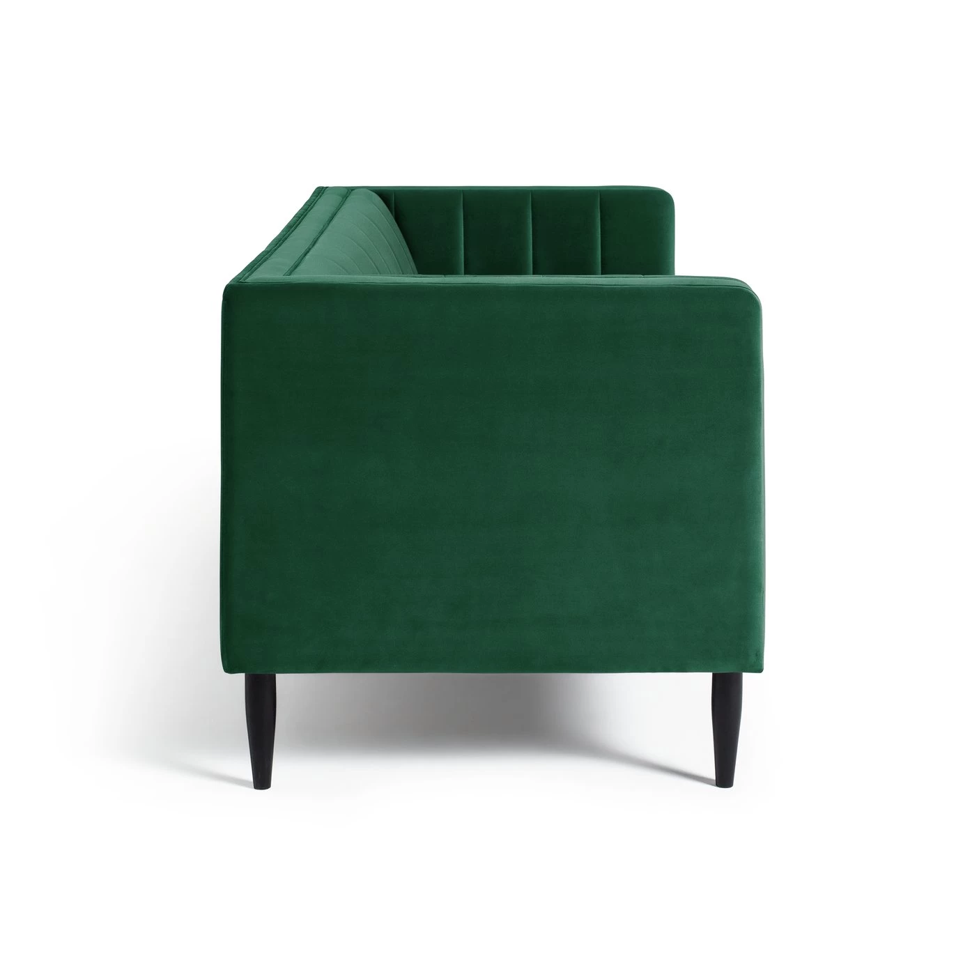 Habitat Vanessa Velvet 3 Seater Sofa - Green 6 Habitat Vanessa Velvet 3 Seater Sofa - Green - Image 6
