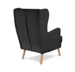 Habitat Callie Fabric Wingback Chair - Charcoal -Habitat Shop 8729651 R Z003A