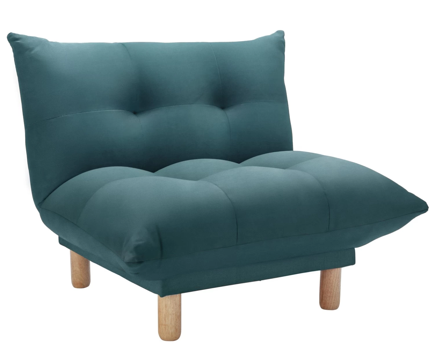 Habitat Kota Velvet Armchair - Teal 5 Habitat Kota Velvet Armchair - Teal - Image 5