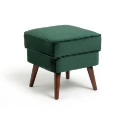 Habitat Callie Velvet Footstool - Forest Green 6 Habitat Callie Velvet Footstool - Forest Green -Habitat Shop 8771441 R Z002A