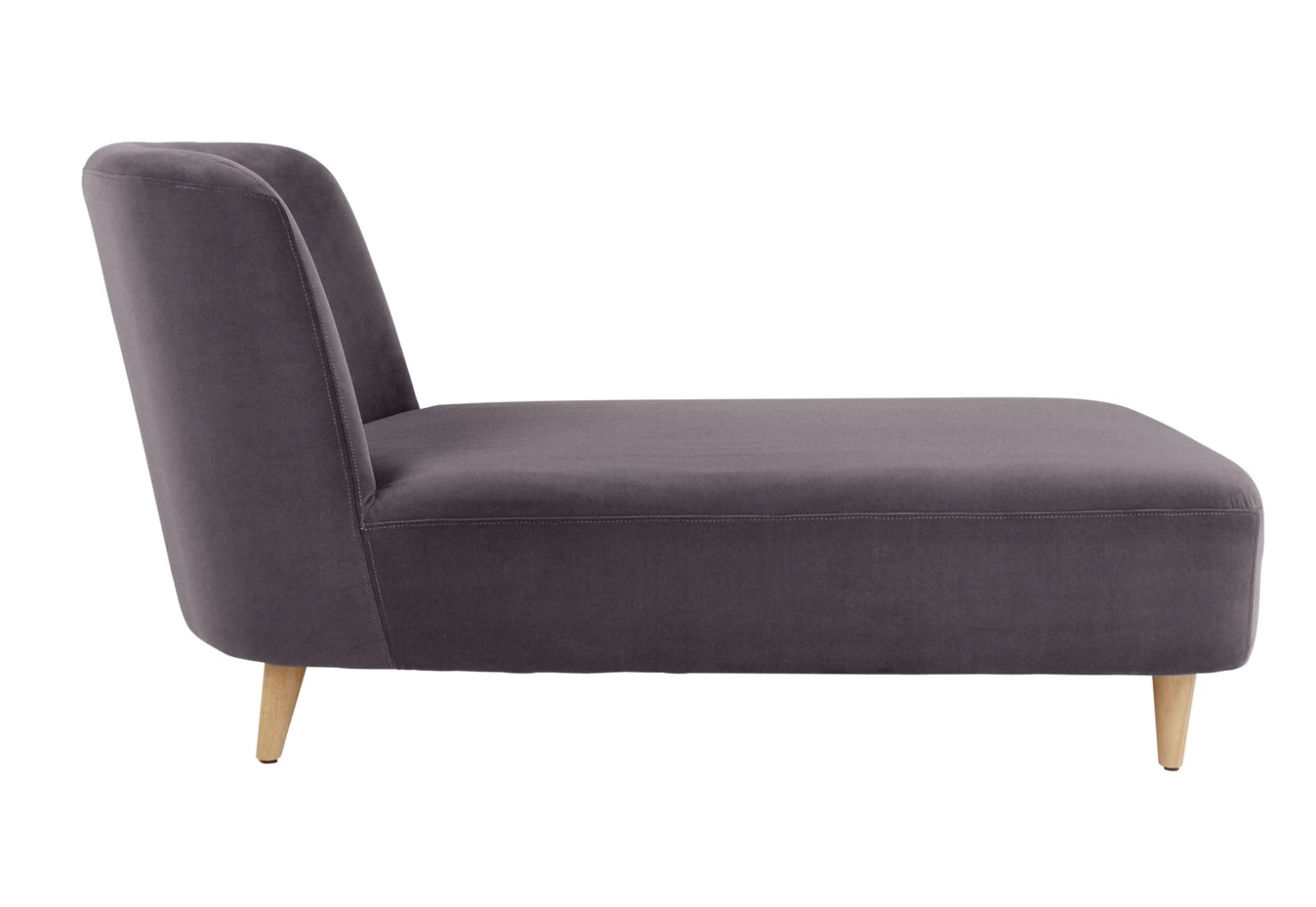 Habitat Daisy Velvet Corner Chaise Sofa - Grey 3 Habitat Daisy Velvet Corner Chaise Sofa - Grey - Image 3