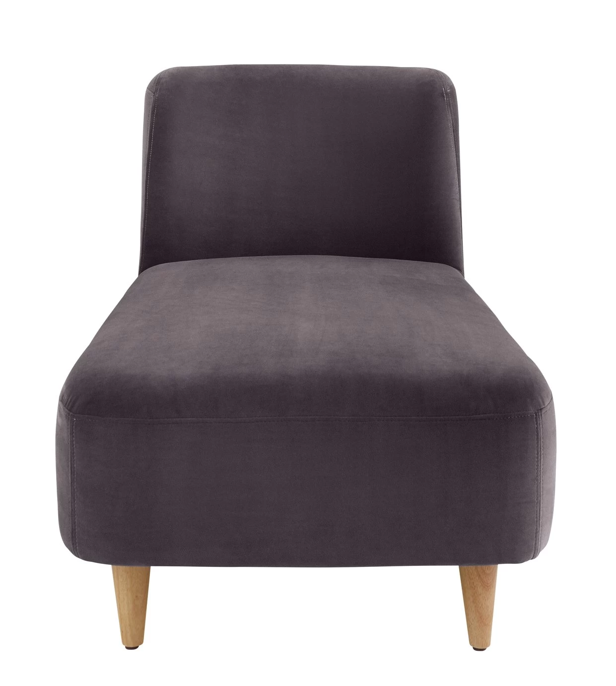 Habitat Daisy Velvet Corner Chaise Sofa - Grey 4 Habitat Daisy Velvet Corner Chaise Sofa - Grey - Image 4