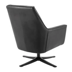 Habitat Rhett Faux Leather Swivel Chair - Black -Habitat Shop 8774651 R Z003A