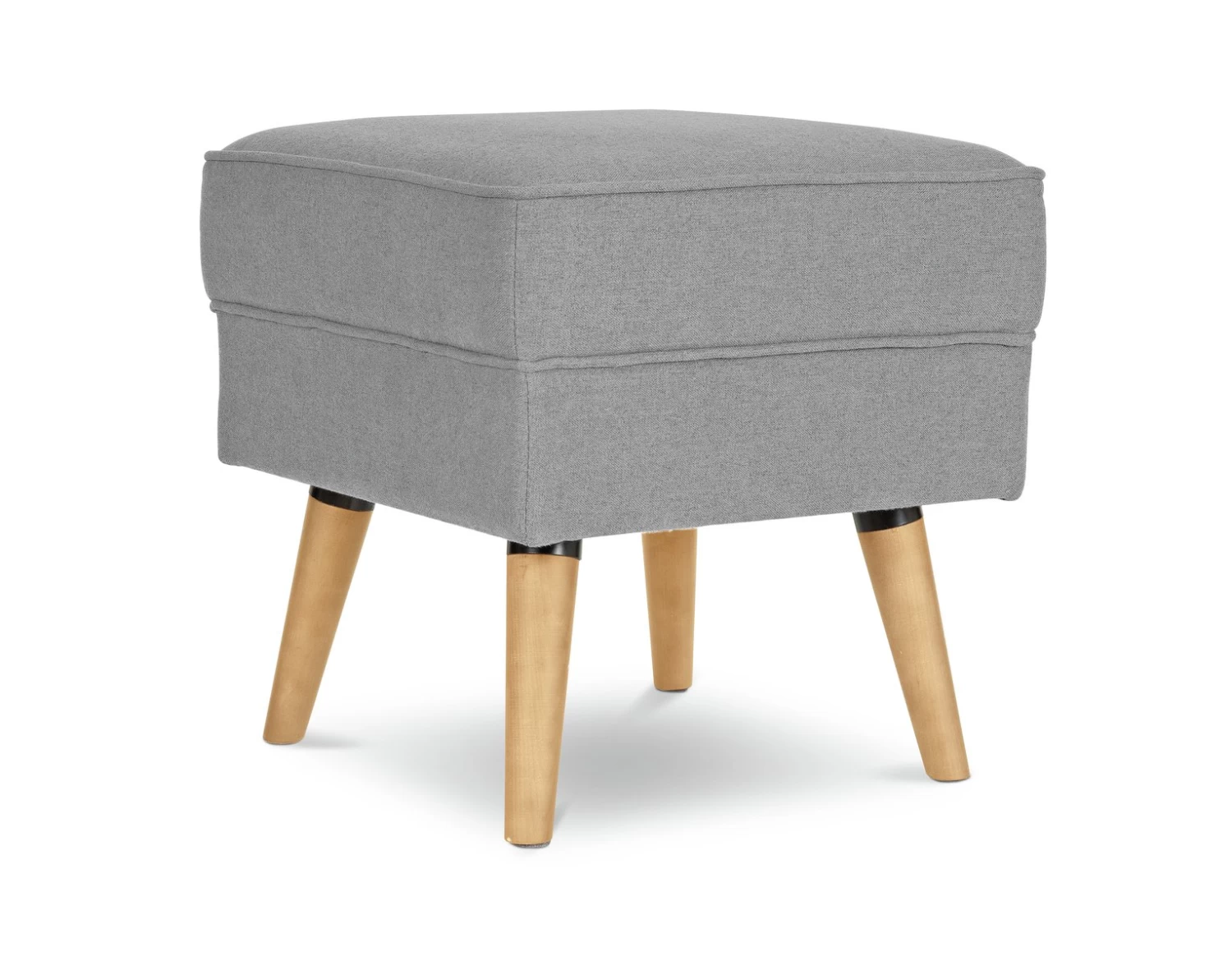 Habitat Callie Fabric Footstool - Light Grey 4 Habitat Callie Fabric Footstool - Light Grey - Image 4