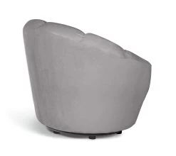 Habitat Ezra Velvet Swivel Chair - Light Grey 10 Habitat Ezra Velvet Swivel Chair - Light Grey -Habitat Shop 8819372 R Z004A