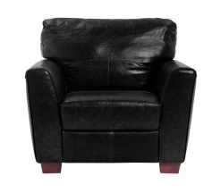 Habitat Milford Leather Chair - Black