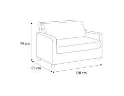 Habitat Chester Fabric Cuddle Chair - Light Feet - Charcoal -Habitat Shop 8847492 R Z020A