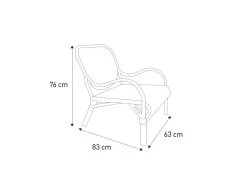 Habitat Rafa Rattan Accent Chair -Habitat Shop 8869243 R Z020A