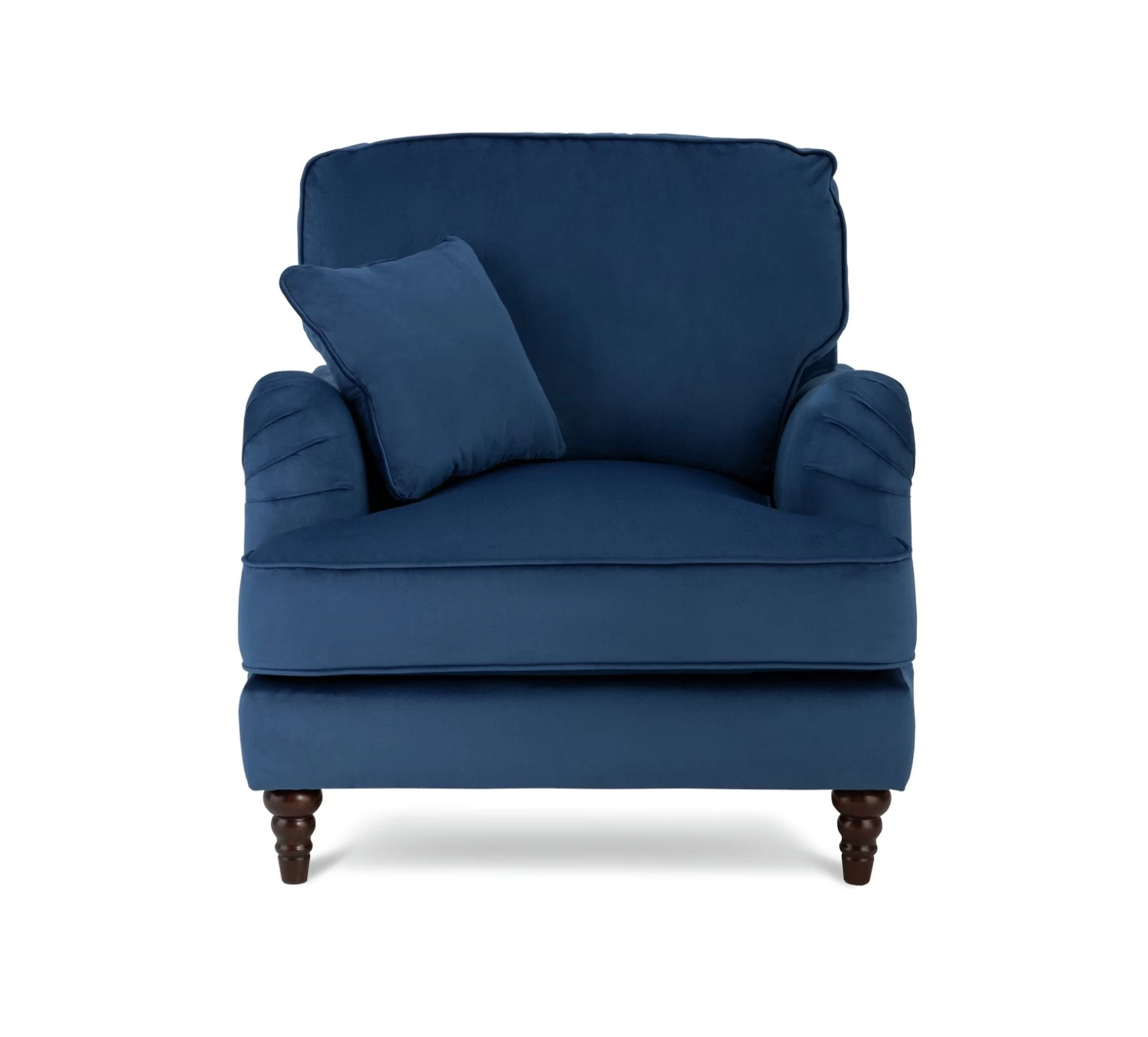 Habitat Matilda Velvet Armchair - Blue 1 Habitat Matilda Velvet Armchair - Blue