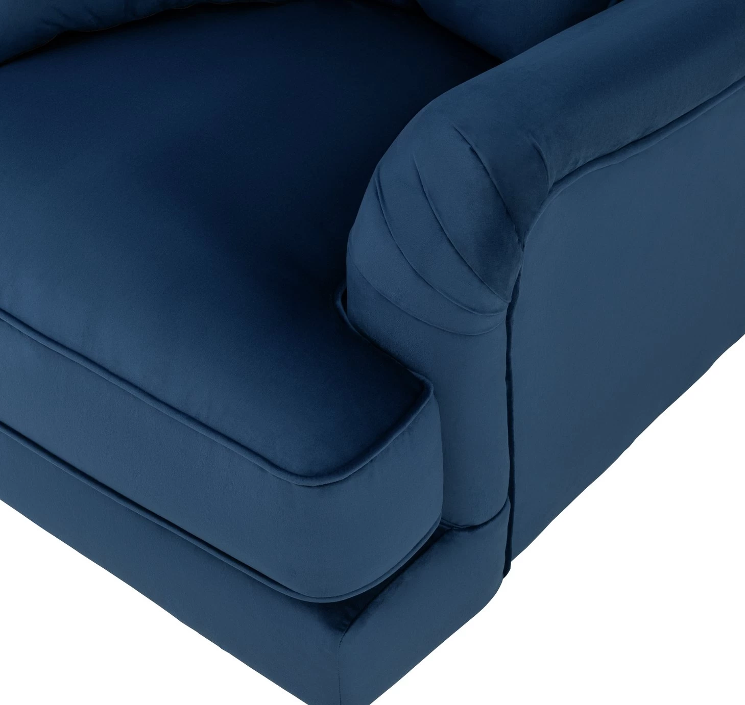 Habitat Matilda Velvet Armchair - Blue 6 Habitat Matilda Velvet Armchair - Blue - Image 6