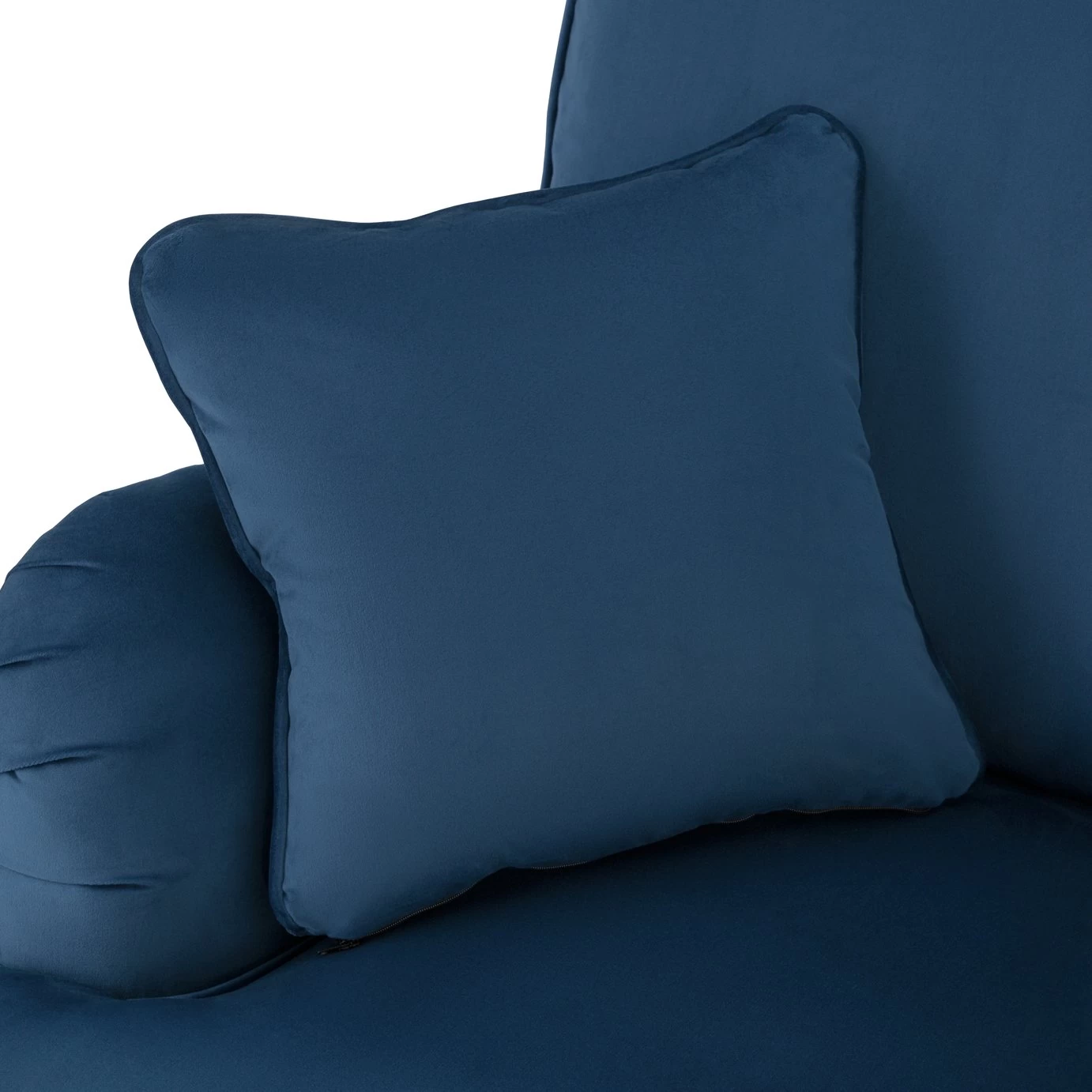 Habitat Matilda Velvet Armchair - Blue 7 Habitat Matilda Velvet Armchair - Blue - Image 7