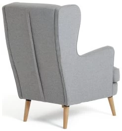 Habitat Callie Fabric Wingback Chair- Light Grey 16 Habitat Callie Fabric Wingback Chair- Light Grey -Habitat Shop 8884950 R Z003A