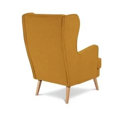 Habitat Callie Fabric Wingback Chair - Mustard 16 Habitat Callie Fabric Wingback Chair - Mustard -Habitat Shop 8887562 R Z003A