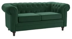 Habitat Chesterfield Velvet 2 Seater Sofa - Green 12 Habitat Chesterfield Velvet 2 Seater Sofa - Green -Habitat Shop 8889924 R Z004A