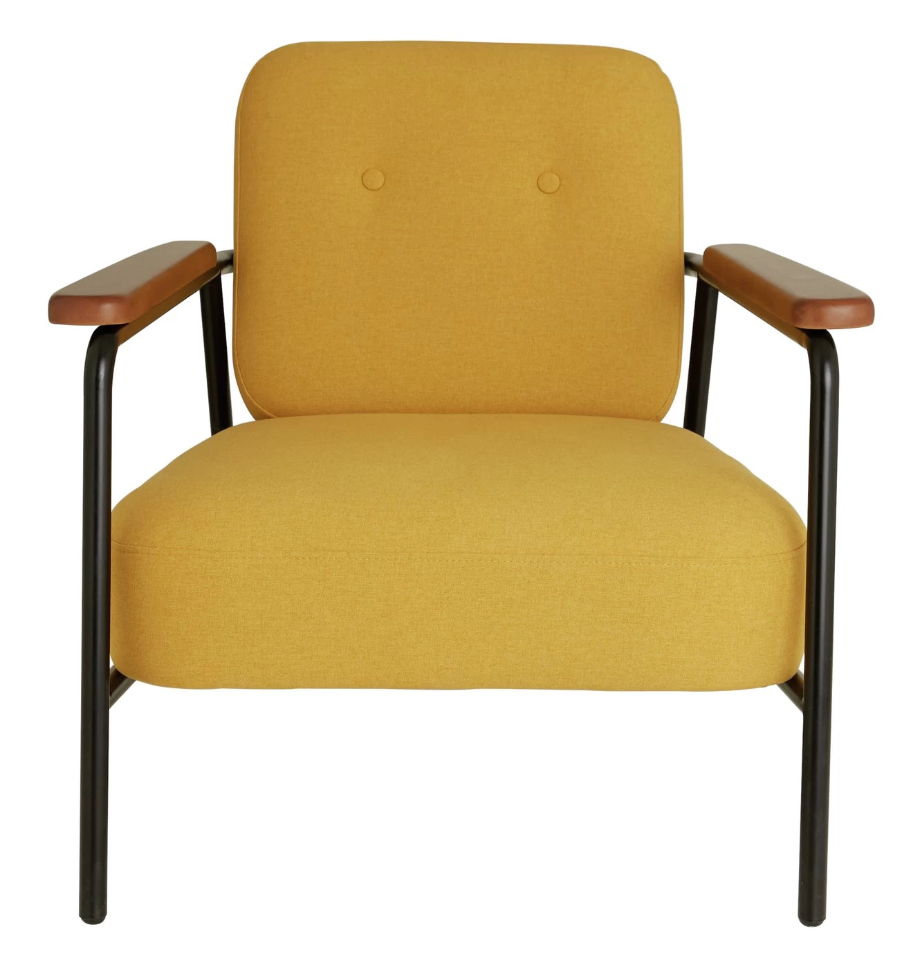 Habitat Cooper Fabric Armchair - Yellow 1 Habitat Cooper Fabric Armchair - Yellow