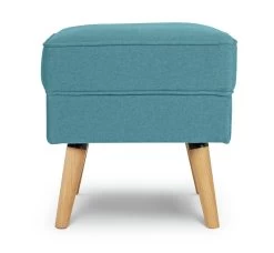 Habitat Callie Fabric Footstool - Teal -Habitat Shop 8905327 R Z003A