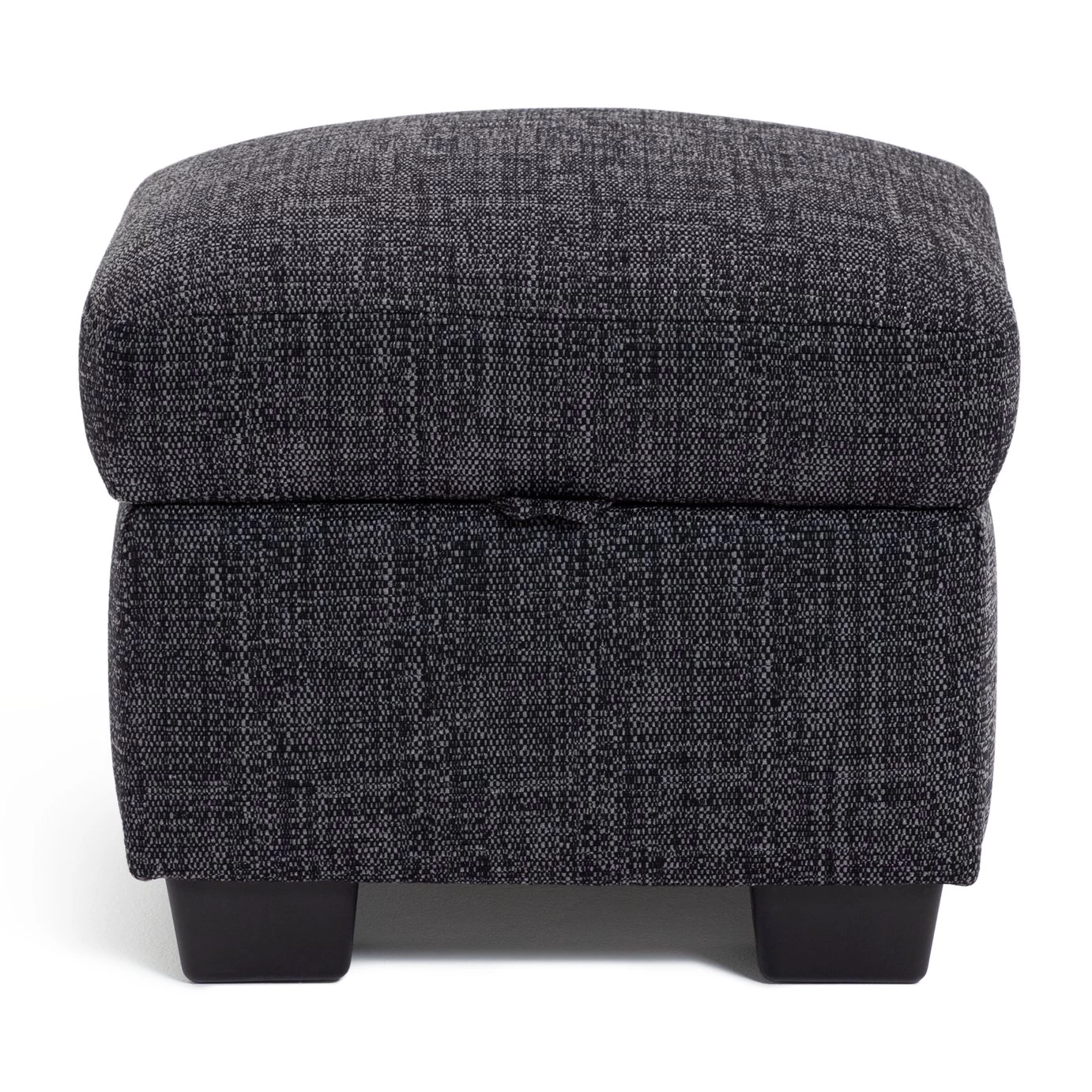 Habitat Lisbon Fabric Storage Footstool - Charcoal 1 Habitat Lisbon Fabric Storage Footstool - Charcoal