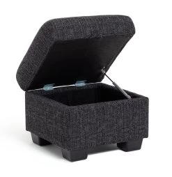 Habitat Lisbon Fabric Storage Footstool - Charcoal 11 Habitat Lisbon Fabric Storage Footstool - Charcoal -Habitat Shop 8909086 R Z003A