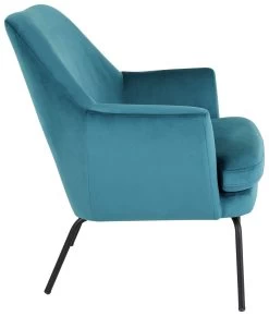 Habitat Celine Velvet Accent Chair - Teal -Habitat Shop 8954732 R Z002A